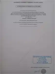 mon diplôme STAPS
