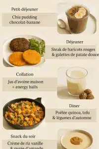 menu 5 prise de masse femme